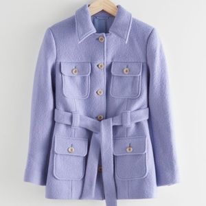 & Other Stories Buttoned Belt Coat